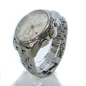 Hamilton ジャズマスター クロノグラフ 腕時計 デイト クォーツ SS シルバー文字盤