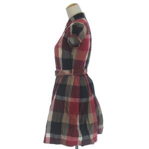 BLUE LABEL CRESTBRIDGE チェックシャツワンピース 36 マルチカラー 