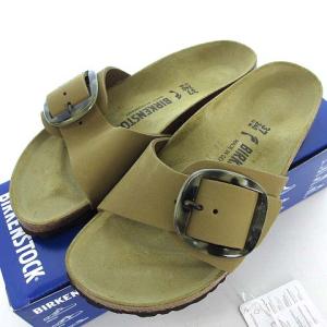 BIRKENSTOCK 21SS Madrid Big Buckle 1018726 サンダル ヌバック 37 ベージュ