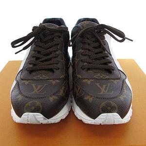 LOUIS VUITTON 21年製 ランアウェイ ライン モノグラム キャンバス スニーカー 8 マルチカラー 1A3N7V 