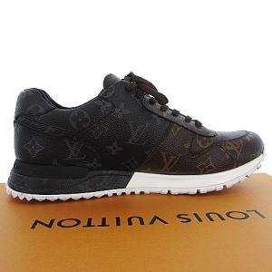 LOUIS VUITTON 21年製 ランアウェイ ライン モノグラム キャンバス スニーカー 8 マルチカラー 1A3N7V 