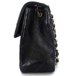 CHANEL A01115 ミニマトラッセ チェーンショルダーバッグ ラムスキン ブラック 600万番台