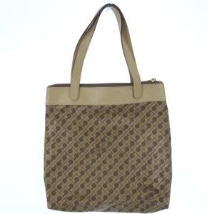 GHERARDINI SOFTY レザー切替トートバッグ ブラウン