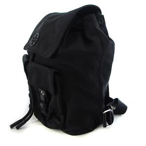 TORY BURCH リュックサック ナイロン レザー ブラック