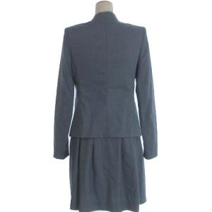 Theory スカートスーツセットアップ ブルー