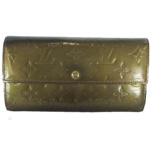 M93668 モノグラム ヴェルニ ポルトフォイユ サラ パテント レザー エナメル ジーヴル