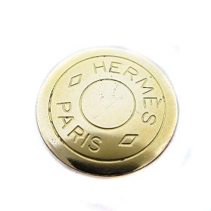 HERMES セリエ イヤリング 丸型 クリップタイプ GP ゴールド