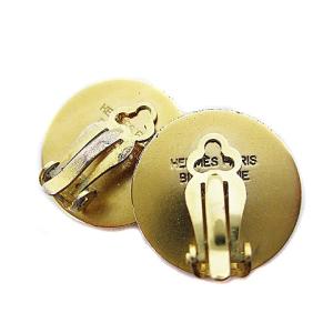 HERMES セリエ イヤリング 丸型 クリップタイプ GP ゴールド