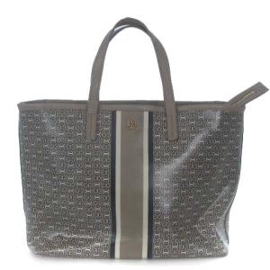 総柄トートバッグ グレー