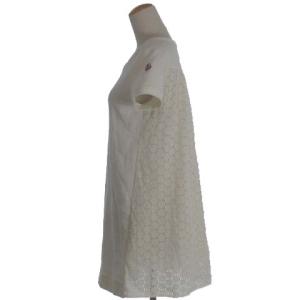 MONCLER ABITO DRESS ロゴ刺繍スウェットワンピース ホワイト