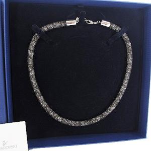 SWAROVSKI 美品 Stardust ネックレス シングル ブラック シルバー