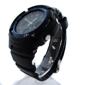 CASIO G-SHOCK AWG-M100A MULTIBAND6 腕時計 ソーラー アナデジ ブラック ブルー