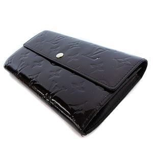 LOUIS VUITTON M93524 モノグラム・ヴェルニ ポルトフォイユ サラ 長財布