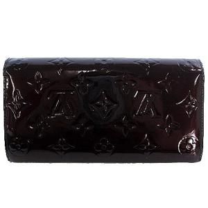 LOUIS VUITTON M93524 モノグラム・ヴェルニ ポルトフォイユ サラ 長財布