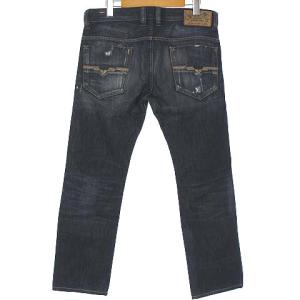 SAFADO WASH 008YM デニム パンツ ダメージ クラッシュ加工 W30 インディゴ
