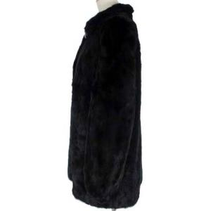 SAGA MINK 銀サガ ミンクファー コート 高級毛皮 裏ペイズリー 総柄 ブラック F
