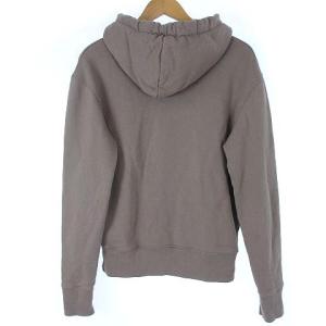 Maison Kitsuné 20AW キツネ刺繍プルオーバースウェットパーカー XXS グレージュ