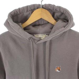 Maison Kitsuné 20AW キツネ刺繍プルオーバースウェットパーカー XXS グレージュ