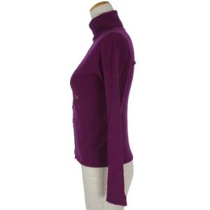 VIVIENNE TAM ニット セーター プルオーバー 長袖 花柄 刺繍 パープル 0 XS位 トップス ECR14