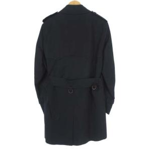 Aquascutum トレンチ コート 中綿 ライナー付き コットン ネイビー 34