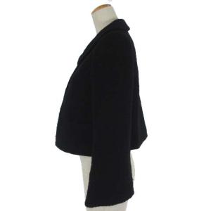 M'S GRACY ジャケット ショート コート ツイード ウール ブラック 38