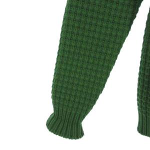 Bark ニット ダッフル コート フード トグルボタン ウール グリーン