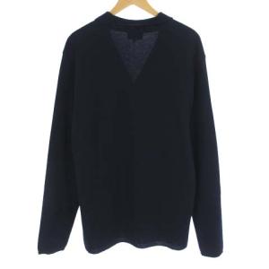 EMPORIO ARMANI ウールニットカーディガン 54 ネイビー