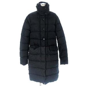 DUVETICA ECO WASH by ZIGNONE ダウンコート ナイロン ツイード ブラック グレー