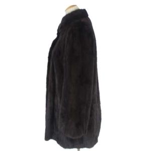 SAGA MINK 金サガ ミンクファー コート 毛皮 ブラウン 茶 アウター ECR15