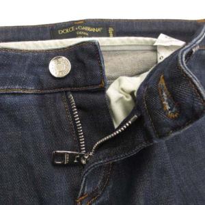 DOLCE&GABBANA PRETTY FIT FTAH7Z/G981B デニムパンツ Queen刺繍 インディゴ ブルー