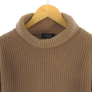 A.P.C. 17AW Malcolm タートルネック ニット セーター プルオーバー ウール キャメル S