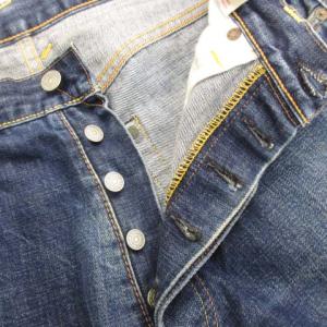 EVISU 2001 デニムパンツ セルビッチ 赤耳 白カモメ レザーパッチ  W32 インディゴ