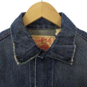 SUGAR CANE 1962 3rdタイプ 14oz ダメージ加工デニムジャケット 38 インディゴブルー