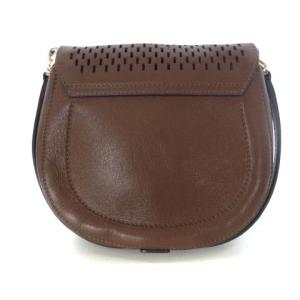 FURLA F6900 クラブ タッセル ショルダーバッグ カーフレザー ブラウン