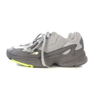adidas EE5115 FALCON W スニーカー ローカット シューレース グレー 24.5