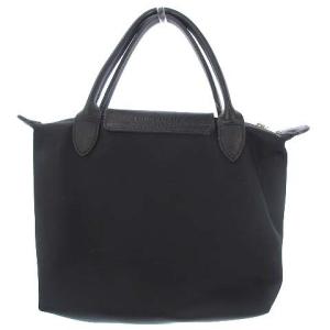 Longchamp 1601 002 001 LE PLIAGE ハンド バッグ ミニ ナイロン レザー ブラック