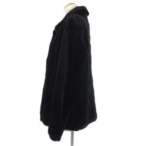 SAGA MINK 金サガ シュアードミンクファー コート 毛皮 ダークブラウン F