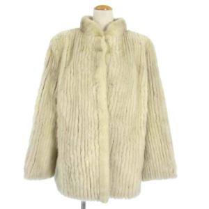 SAGA MINK 銀サガ ミンクファー コート 毛皮 オフホワイト