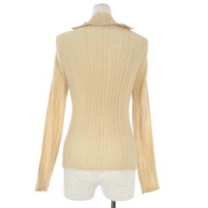 ISSEY MIYAKE WHITE LABEL ブラウス 長袖 プリーツ ベージュ