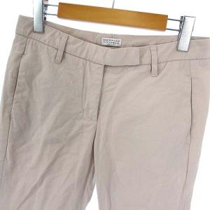 BRUNELLO CUCINELLI パンツ テーパード コットン ストレッチ 38 ピンクグレー