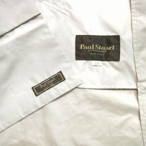 Paul Stuart ステンカラーコート ポケッタブル ロング ナイロン 薄手 ラグラン 比翼 収納袋付き ベージュ LY アウター SM0