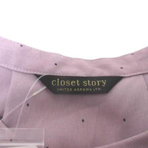 UNITED ARROWS cioset story ブラウス シャツ タグ付き CS P プチDOT FRL BLS 長袖 ドット