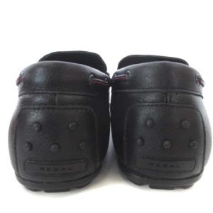 REGAL タグ付き 954R ドライビングシューズ デッキシューズ スリッポン レザー ブラック 25.0