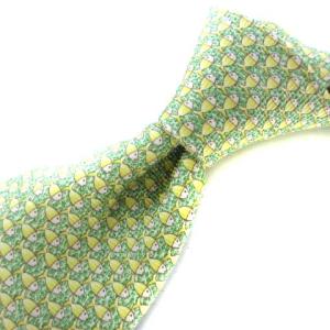 BVLGARI ネクタイ レギュラータイ 総柄 グリーン