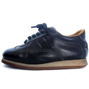 HERMES クイック スニーカー Hロゴ レザー 黒 ブラック 35 1