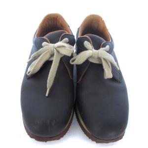 HERMES スニーカー レザー 無地 茶 ブラウン 36 23.0cm相当 靴 シューズ IBO24