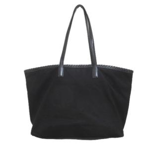 TORY BURCH トートバッグ ナイロン レザー ロゴ 黒 ブラック かばん カバン 鞄