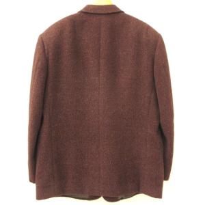 LANVIN テーラードジャケット ブレザー シングル 2B 総裏 ノーベント ウール シルク混 ブラウン