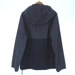 桃太郎ジーンズ MOMOTARO JEANS BLUE GARMENTS 藍布屋 アノラック パーカー シャンブレー 切替 コットン プルオーバー サイドジッパー