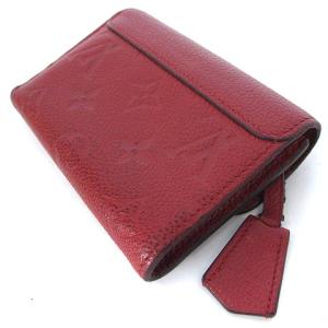 LOUIS VUITTON M62185 モノグラム アンプラント ポルトフォイユ ポンヌフ コンパクト ゴールド金具 スリーズ レッド 赤